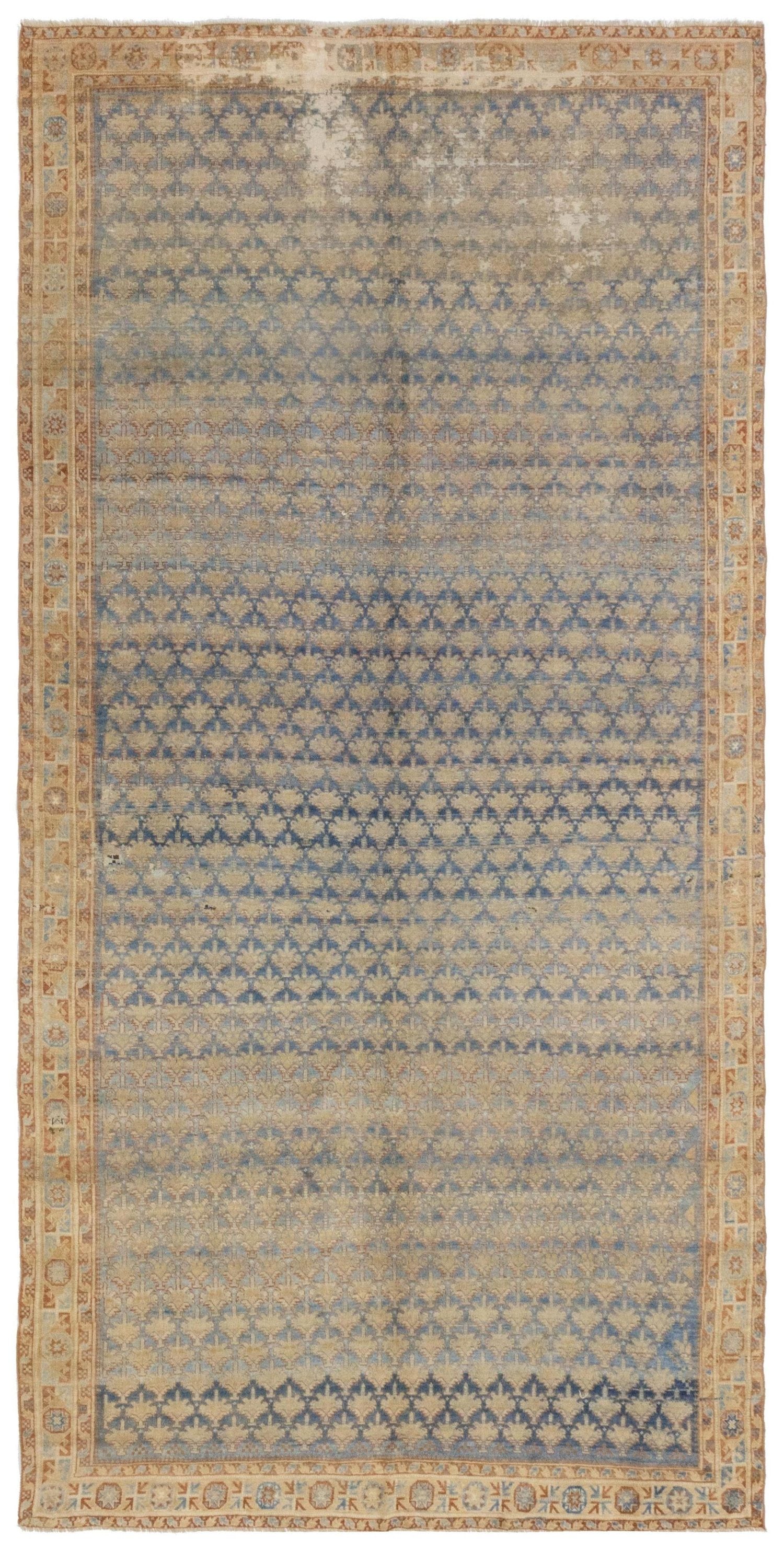 Vintage Afshar Handwoven Transitional Rug