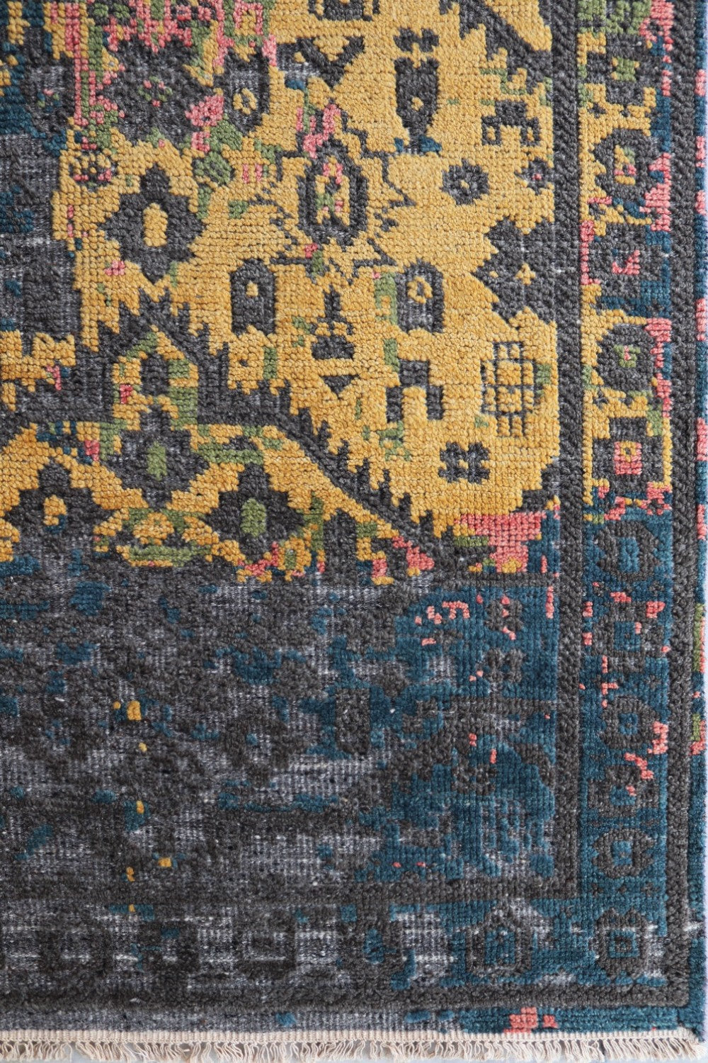 Erased Handwoven Transitional Rug, J71466