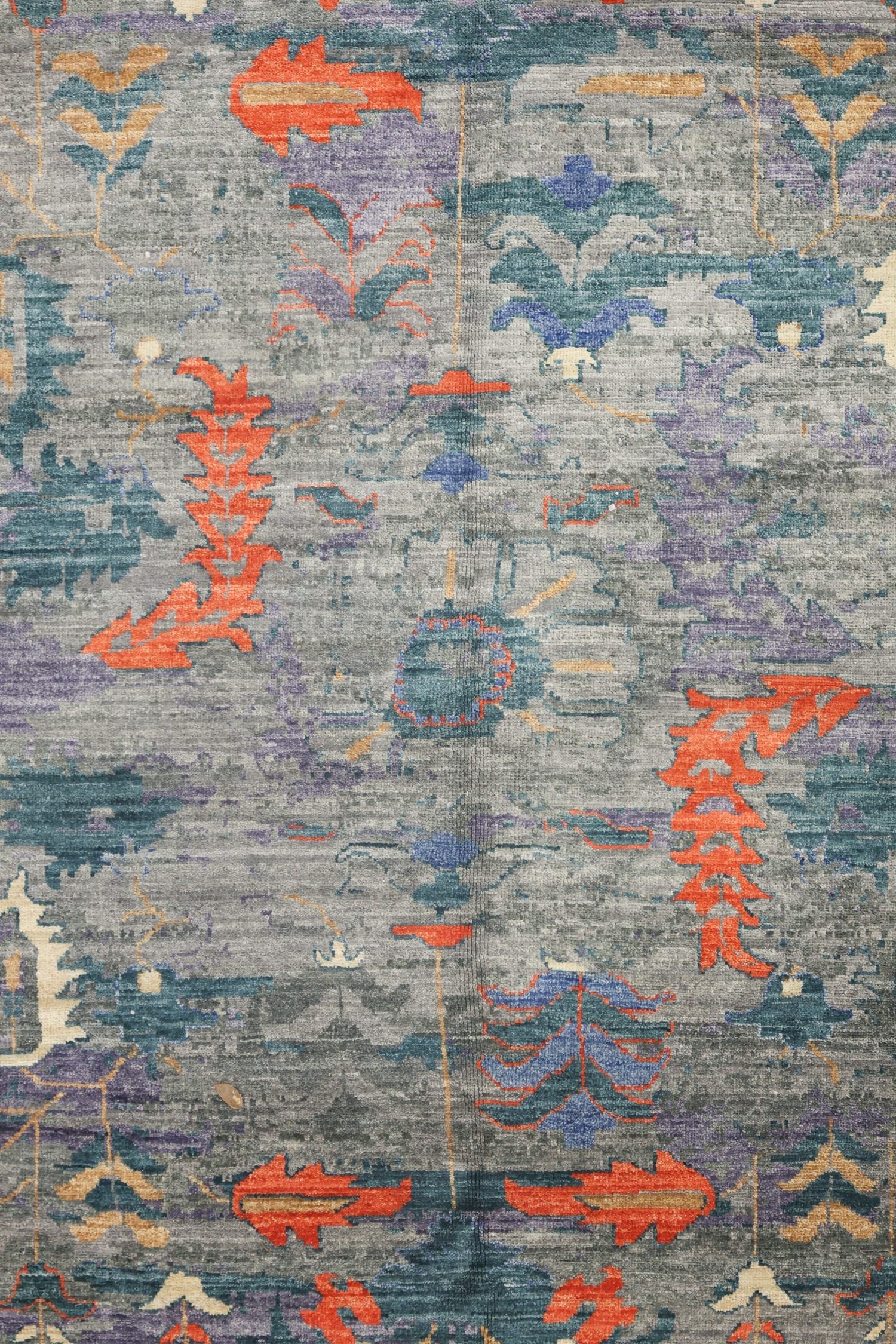 Erased Serapi Handwoven Transitional Rug, J73038