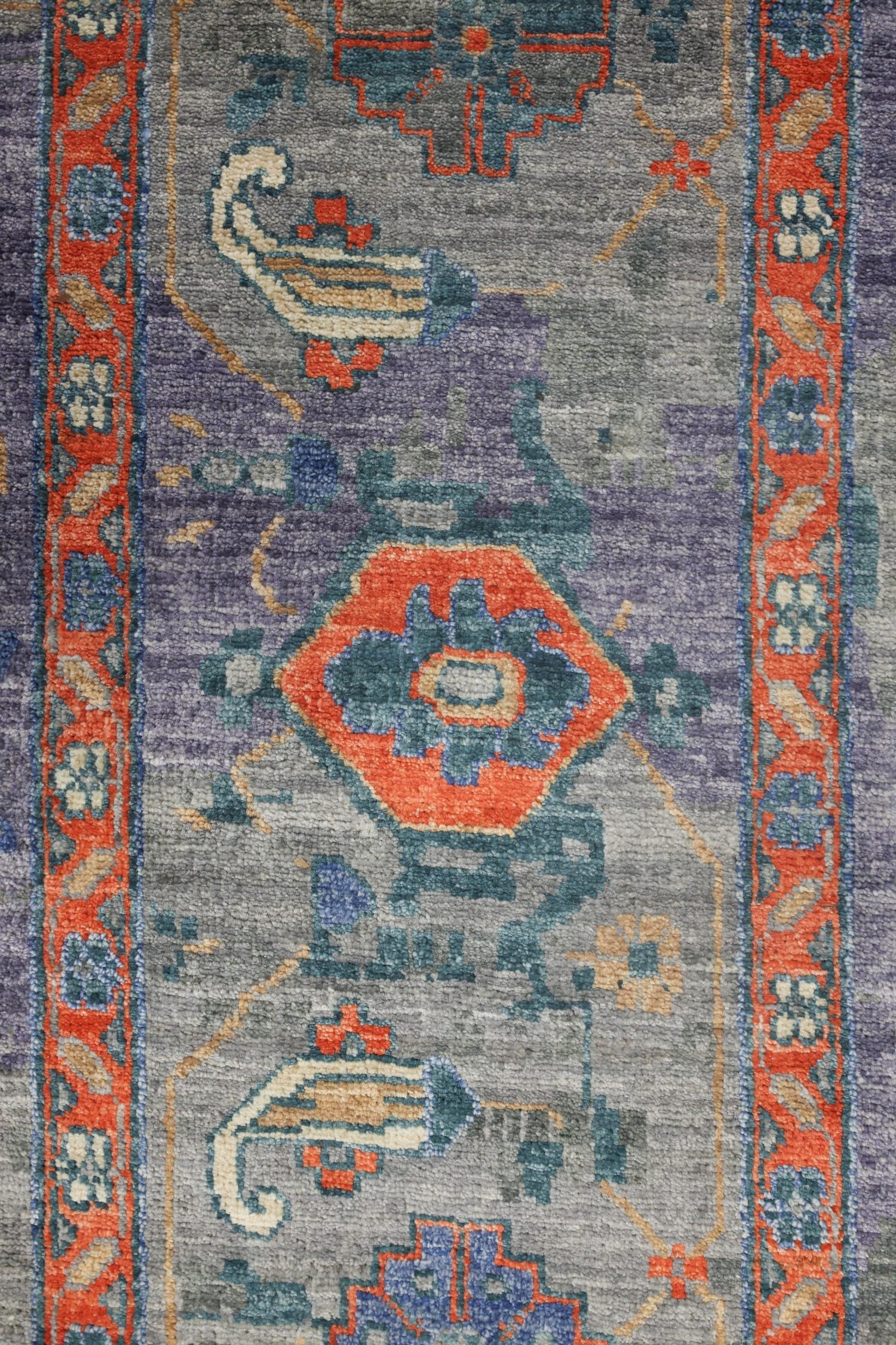 Erased Serapi Handwoven Transitional Rug, J73038