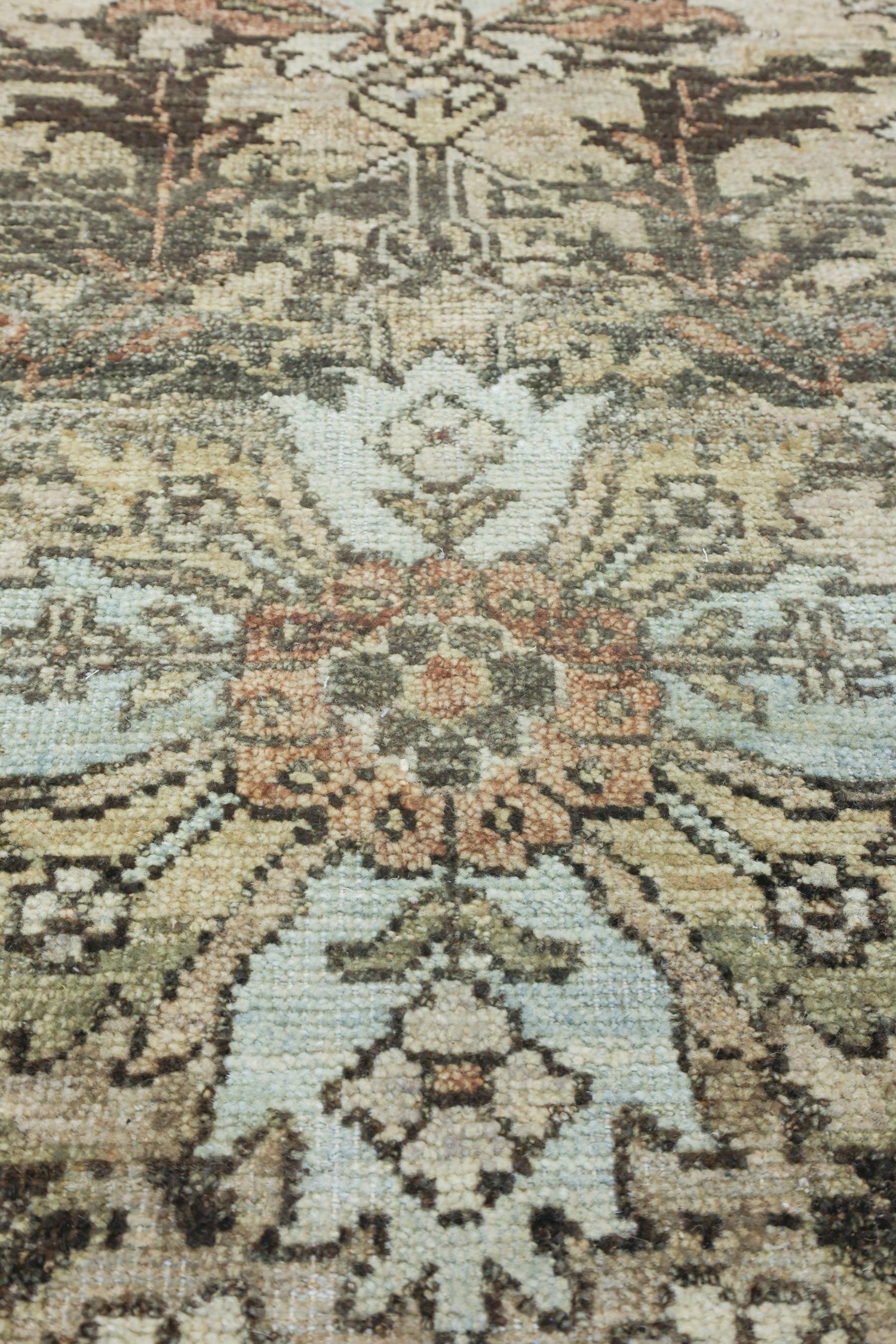 Erased Serapi Handwoven Transitional Rug, J73802