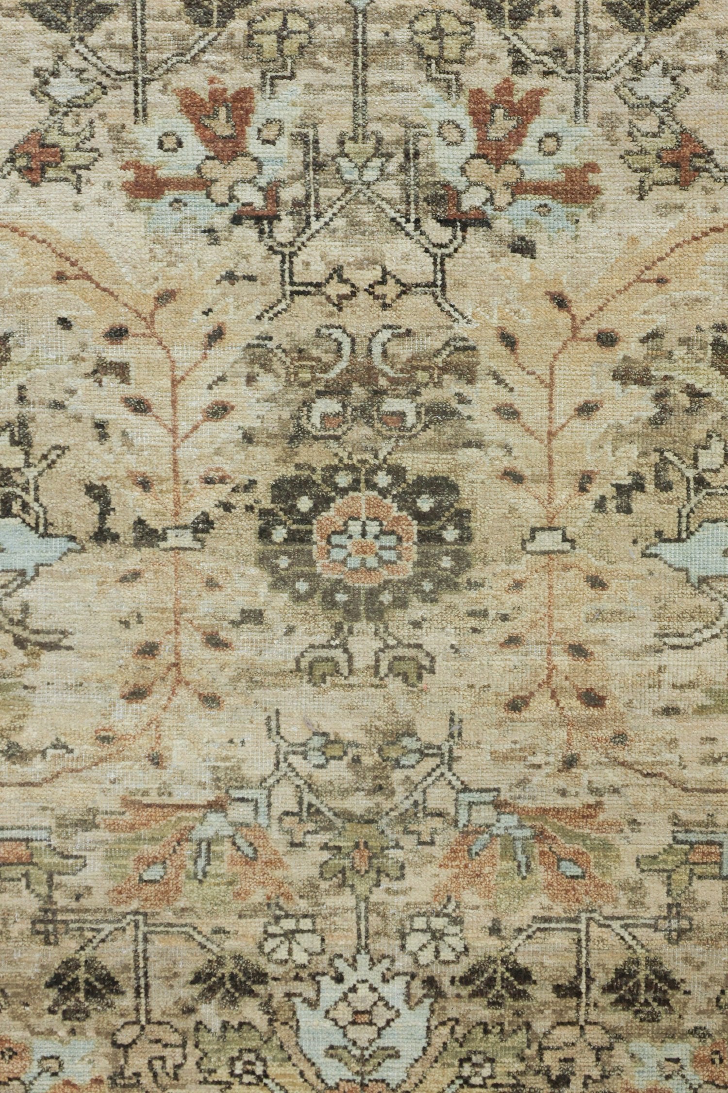 Erased Serapi Handwoven Transitional Rug, J73802