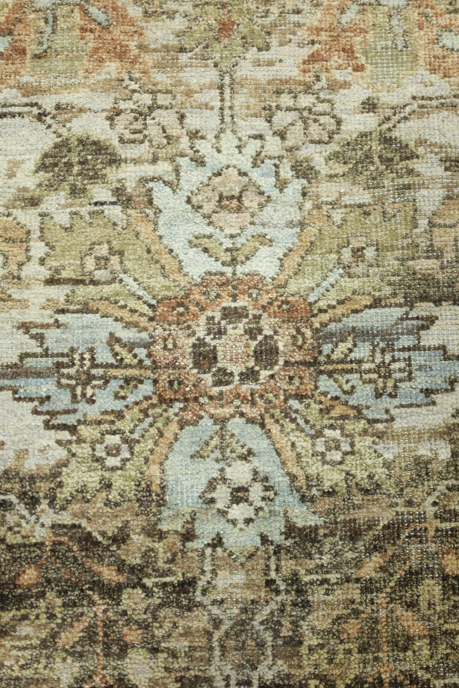 Erased Serapi Handwoven Transitional Rug, J75772