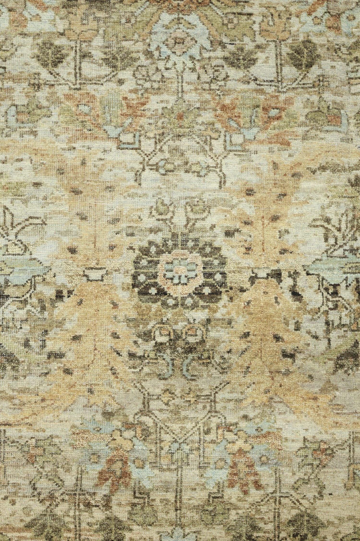 Erased Serapi Handwoven Transitional Rug, J75772