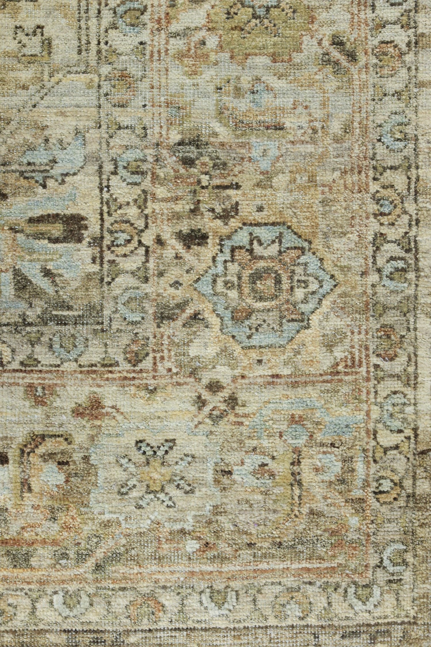 Erased Serapi Handwoven Transitional Rug, J75772