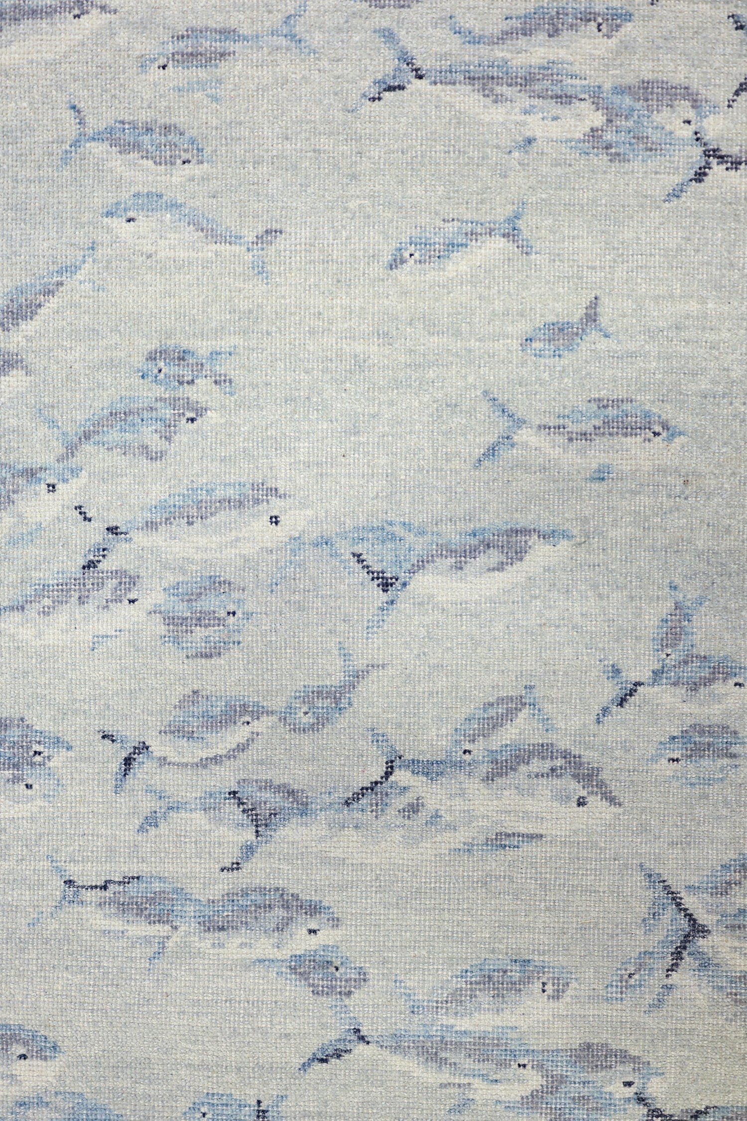 Fish School Handwoven Transitional Rug, J75742