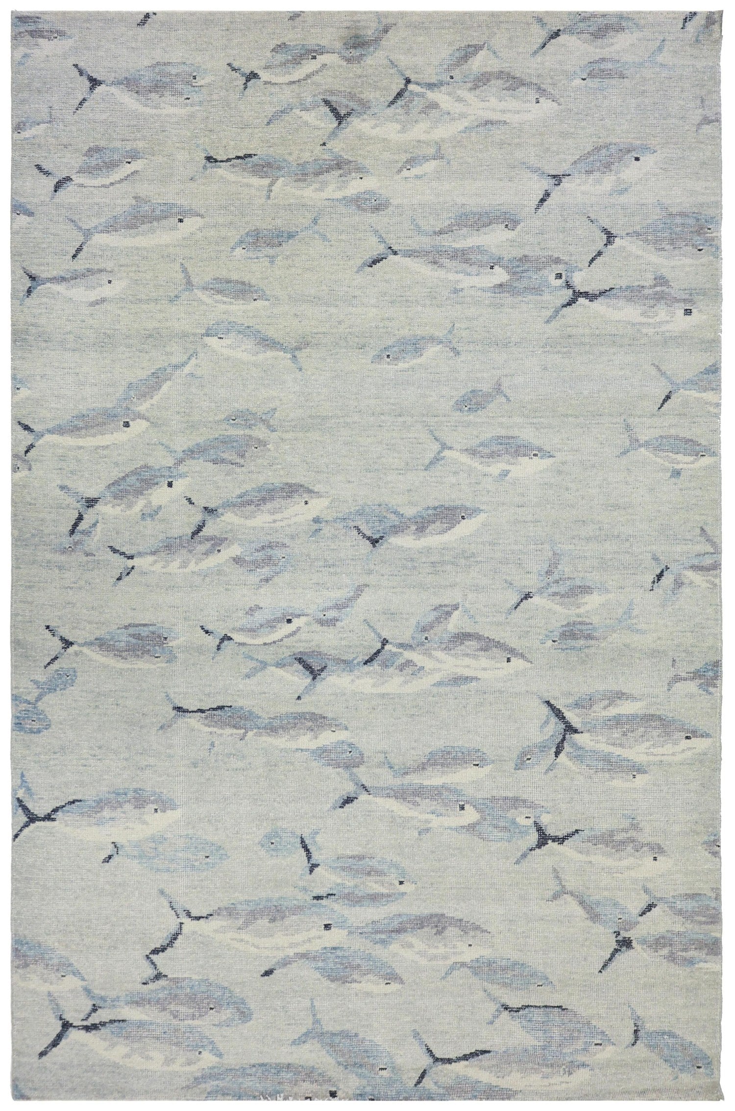 Fish School Handwoven Transitional Rug