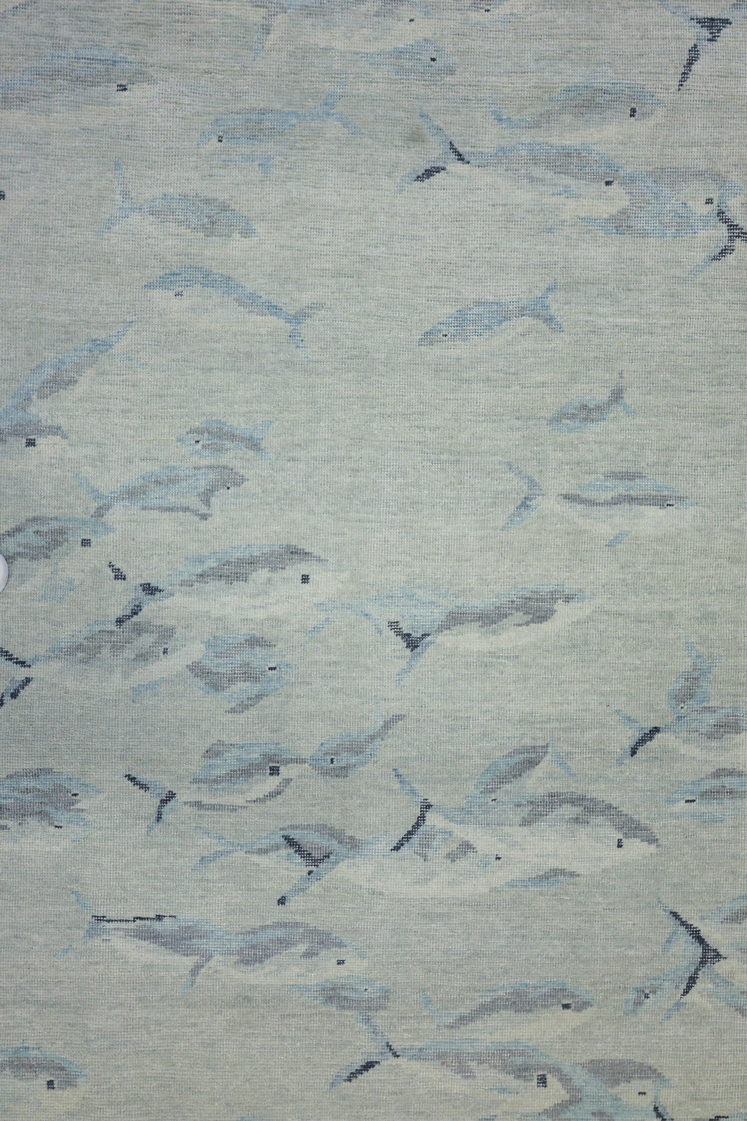 Fish School Handwoven Transitional Rug, J75745