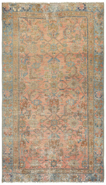 Vintage Hamadan Handwoven Transitional Rug