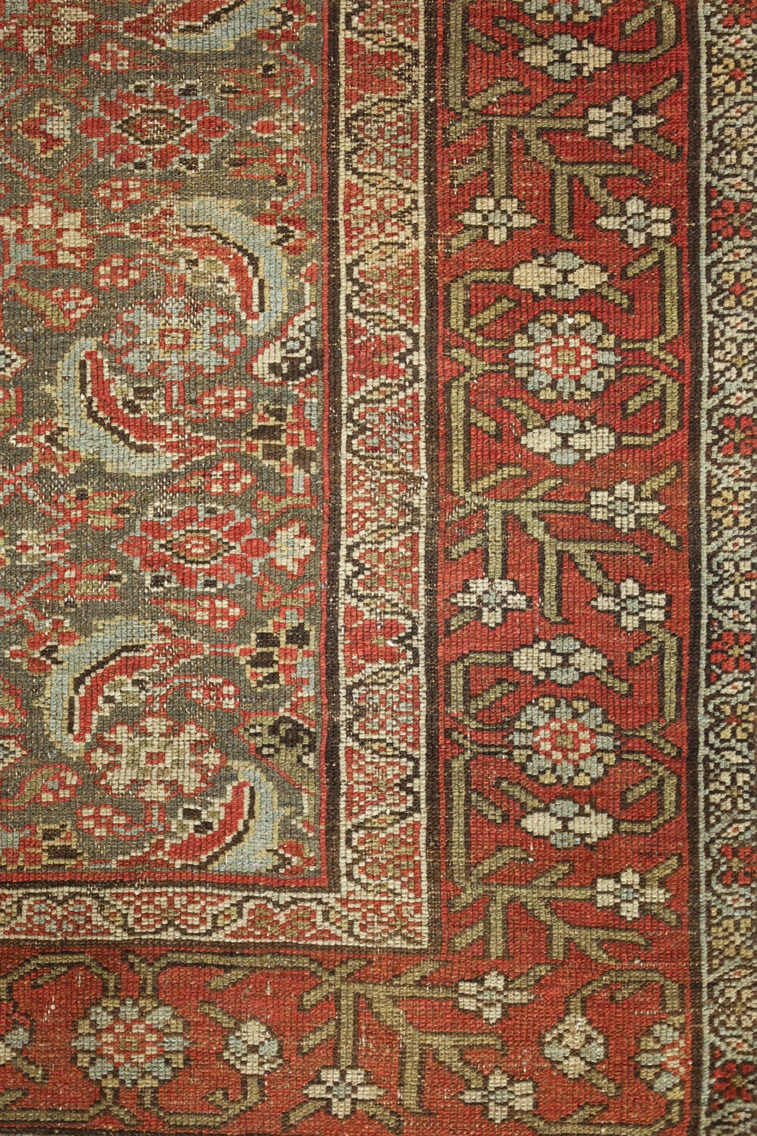 Vintage Hamadan Handwoven Transitional Rug, J76692