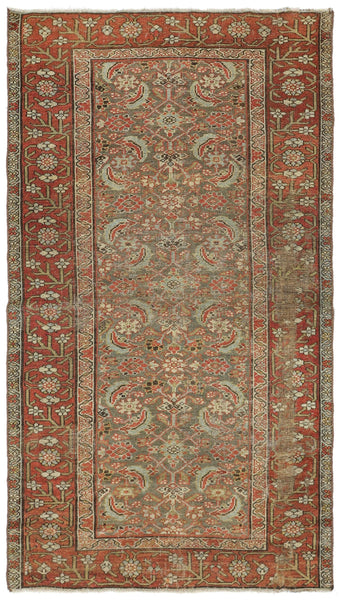 Vintage Hamadan Handwoven Transitional Rug