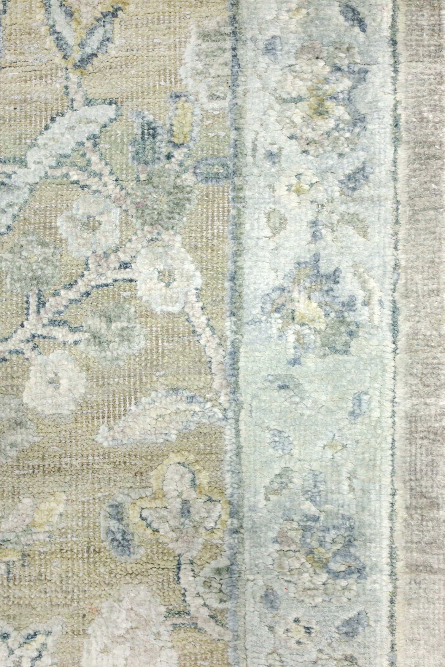 Hunting Tabriz Handwoven Transitional Rug, J77039