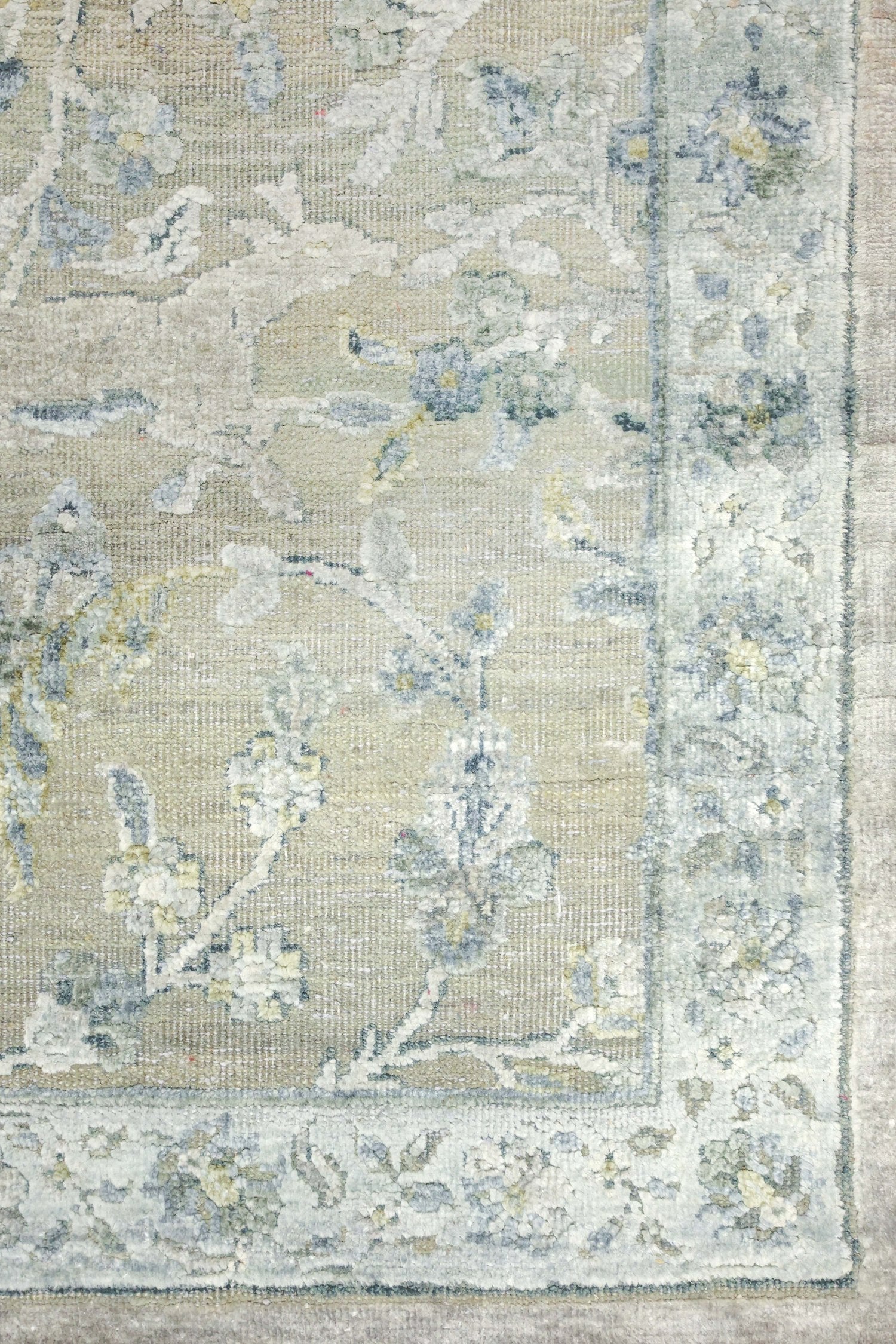 Hunting Tabriz Handwoven Transitional Rug, J77039