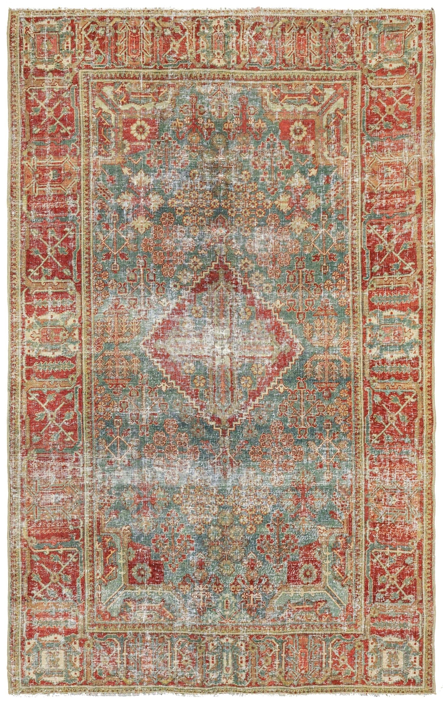 Vintage Joshaqan Handwoven Transitional Rug