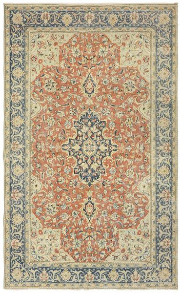 Vintage Kerman Handwoven Transitional Rug