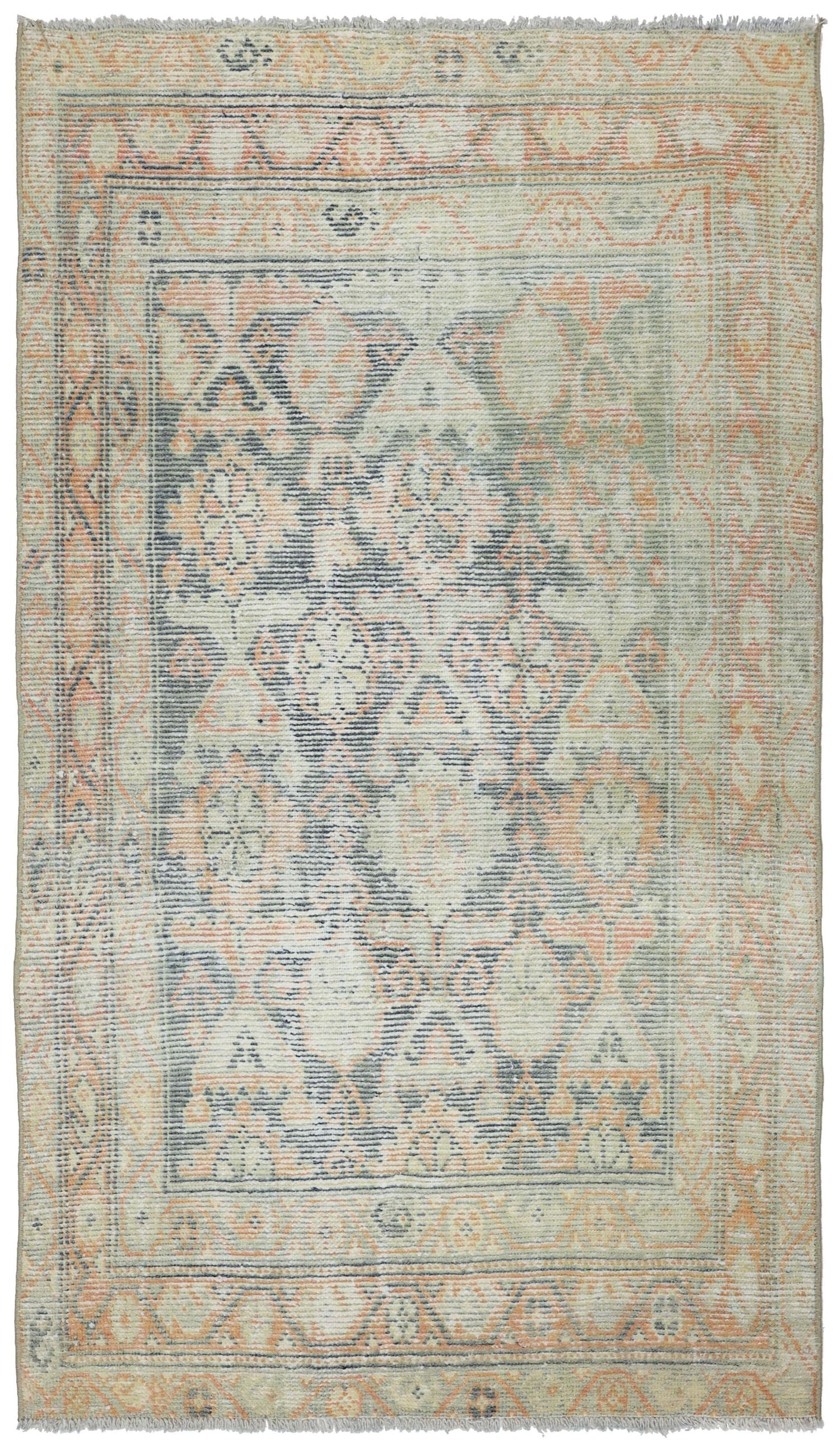 Vintage Kurd Handwoven Transitional Rug