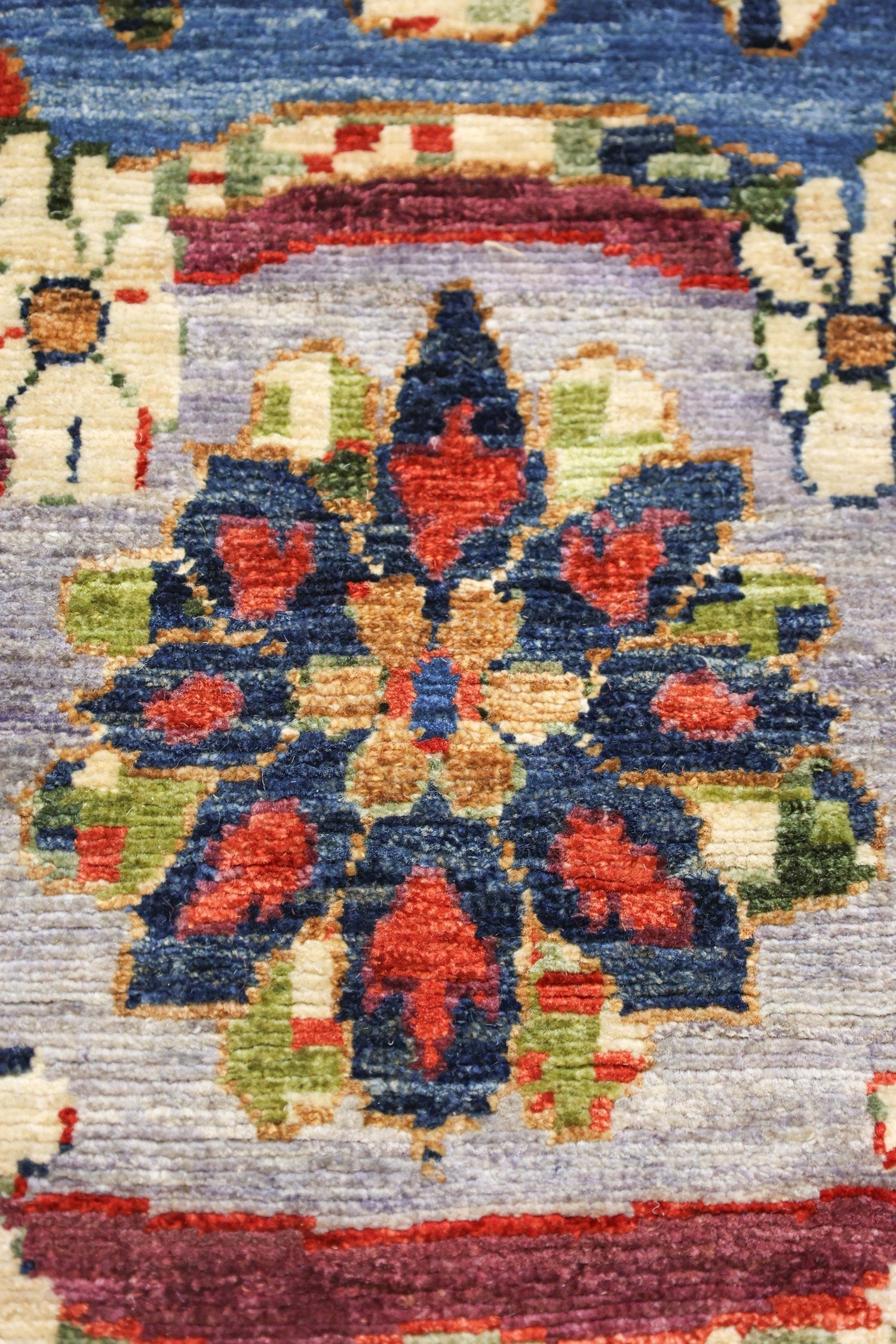 Moghul Erased Handwoven Transitional Rug, J77004