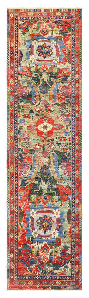 Moghul Erased Handwoven Transitional Rug