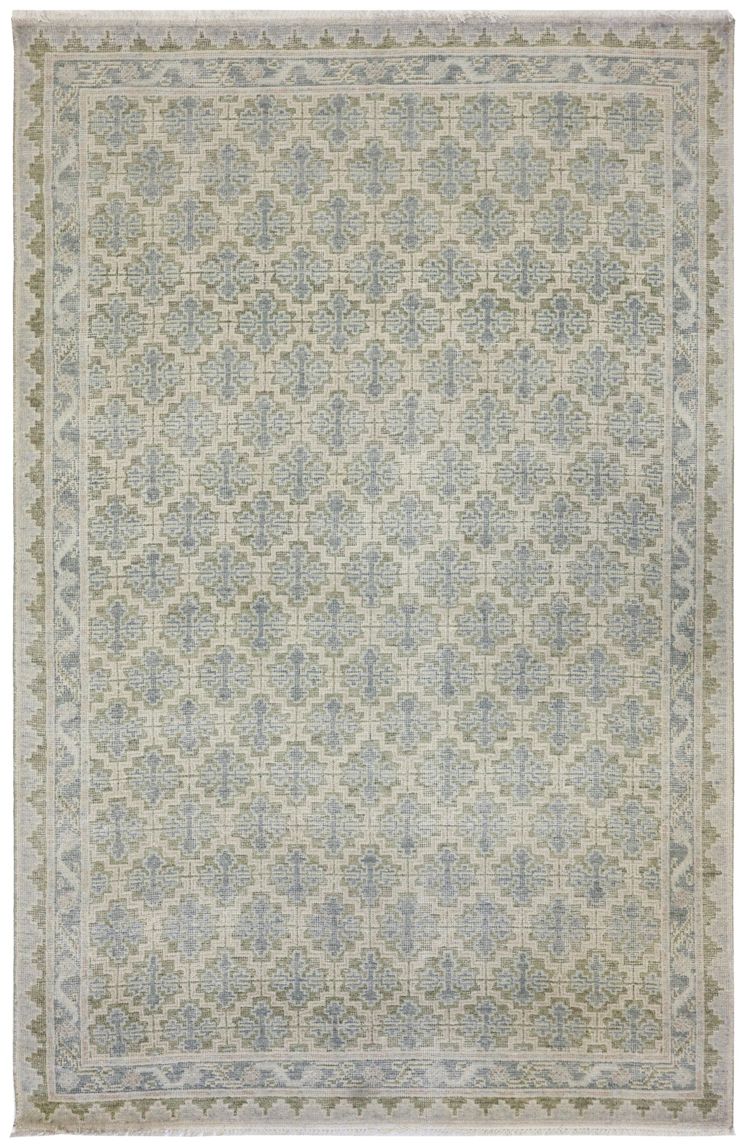 Needlepoint Handwoven Transitional Rug