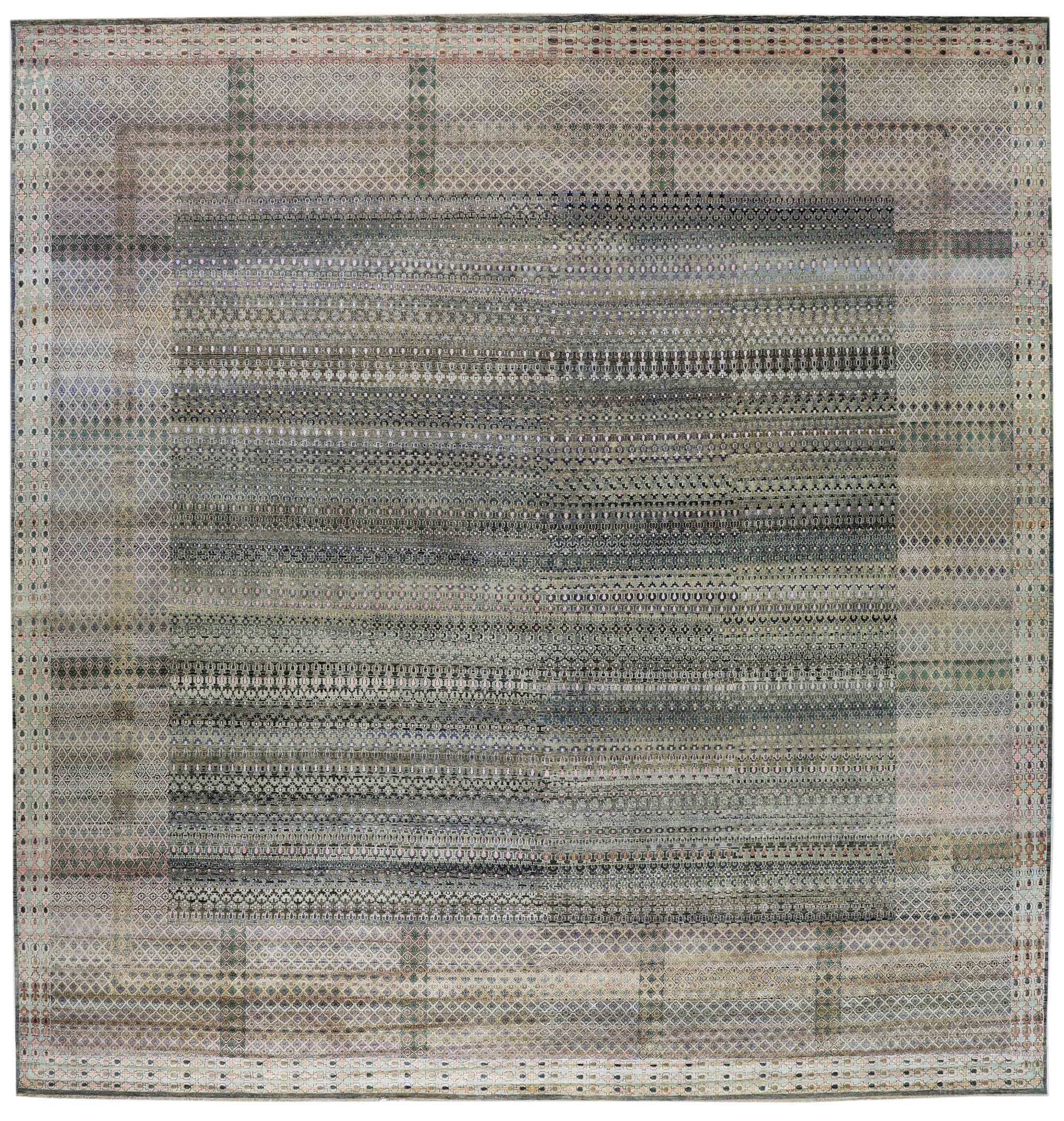 Petite Repeat Handwoven Transitional Rug