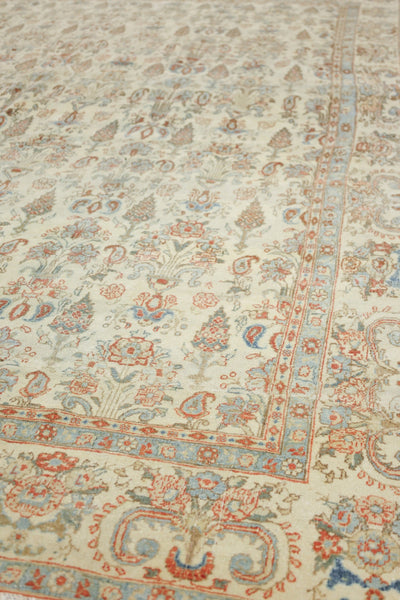 Vintage Qum Handwoven Transitional Rug, J70071