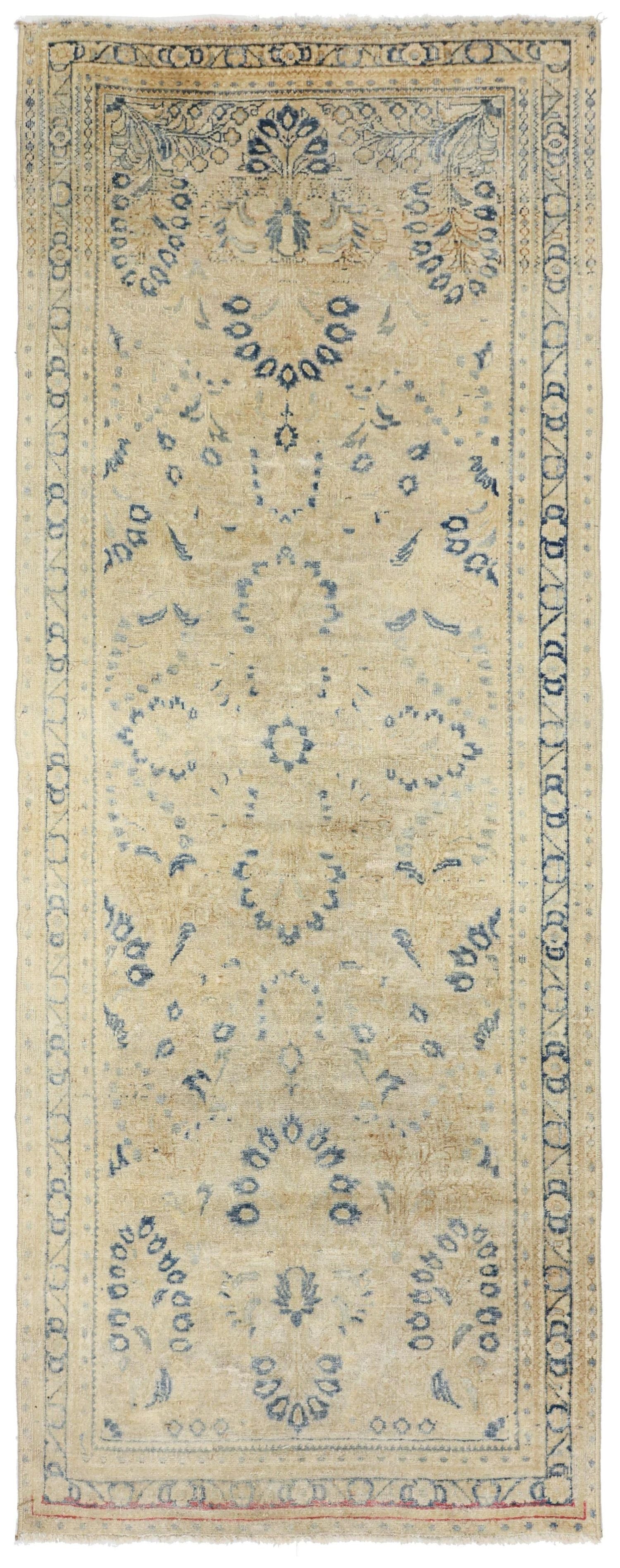 Vintage Sarouk Handwoven Transitional Rug