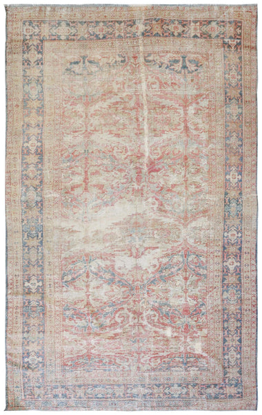 Vintage Sultanabad Handwoven Transitional Rug