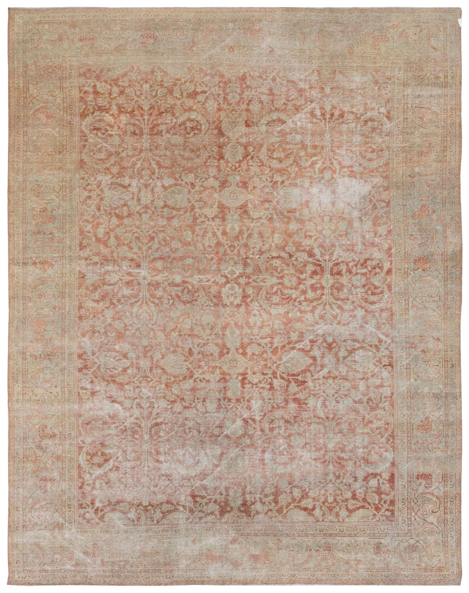 Vintage Ziegler Mahal Handwoven Transitional Rug