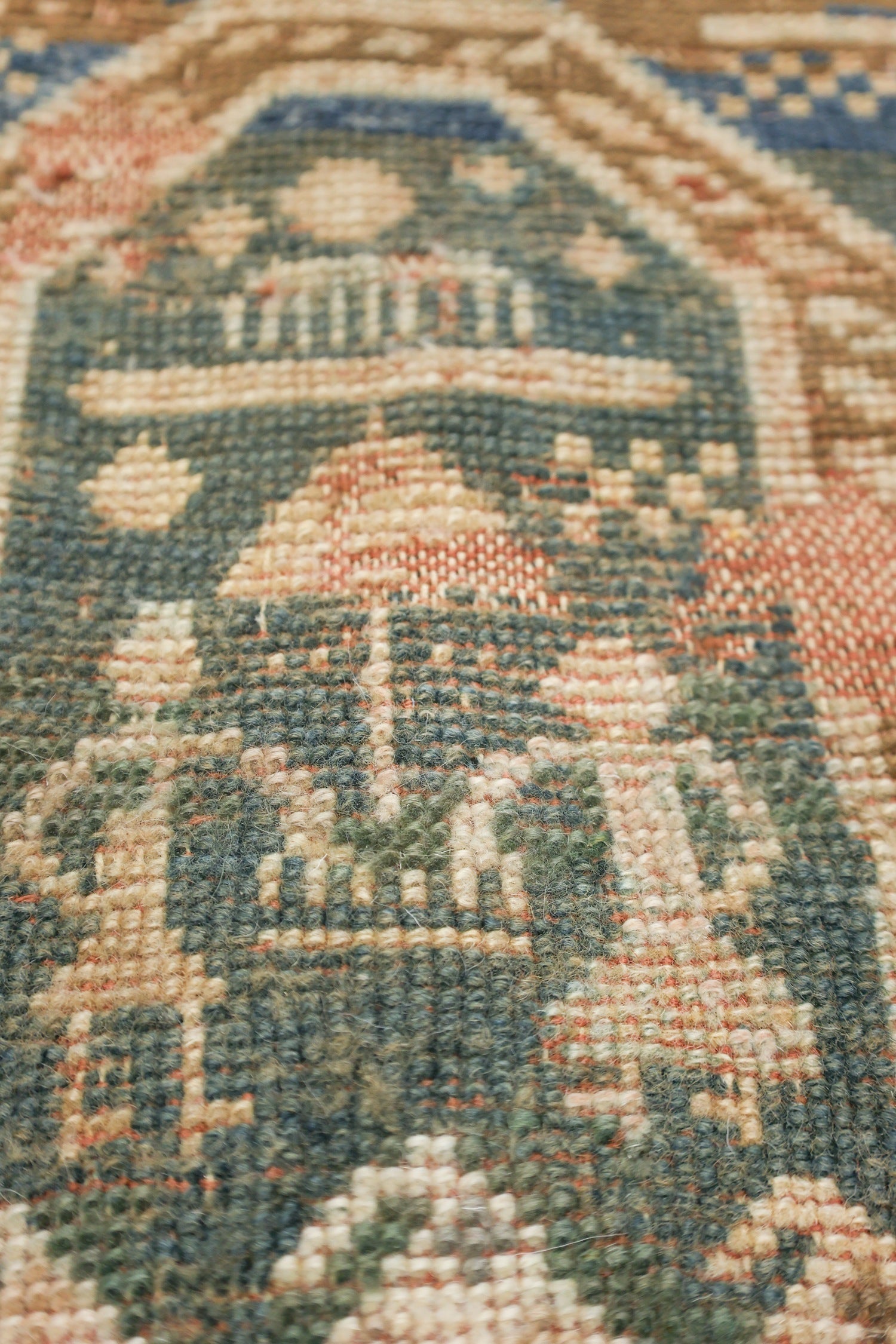 VintageHandwoven Tribal Rug, J73503