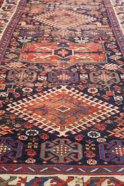 VintageHandwoven Tribal Rug, J75414