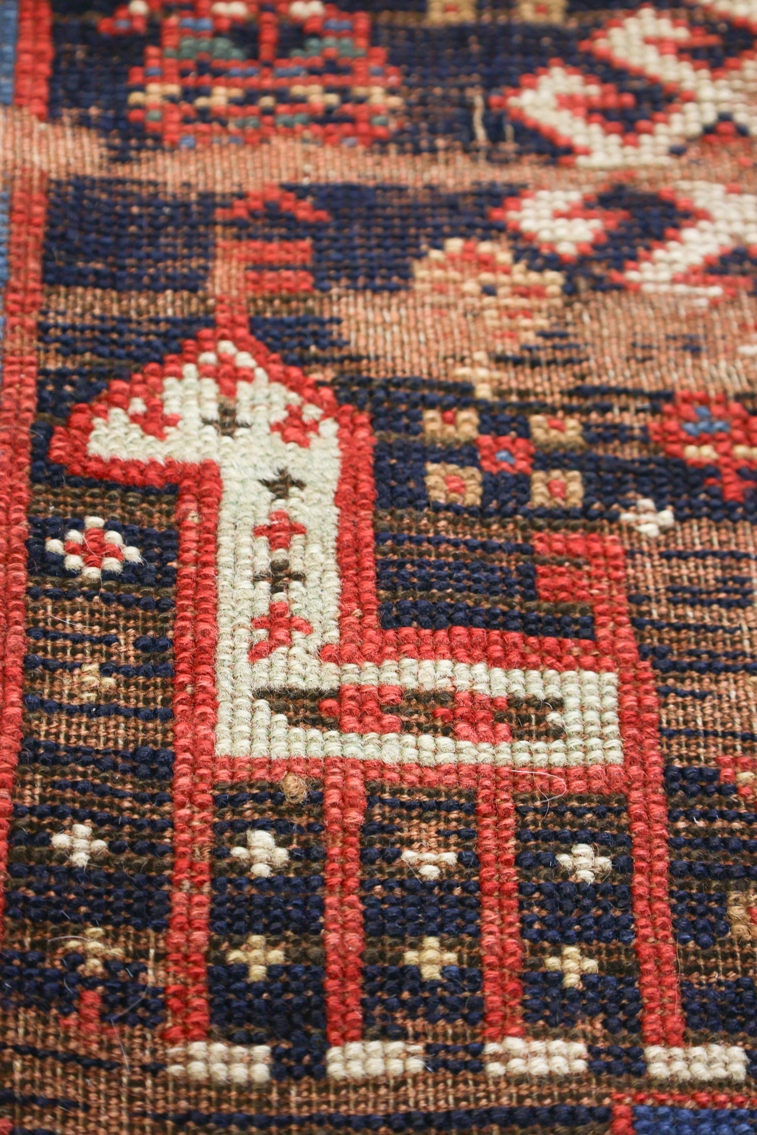 VintageHandwoven Tribal Rug, J75414