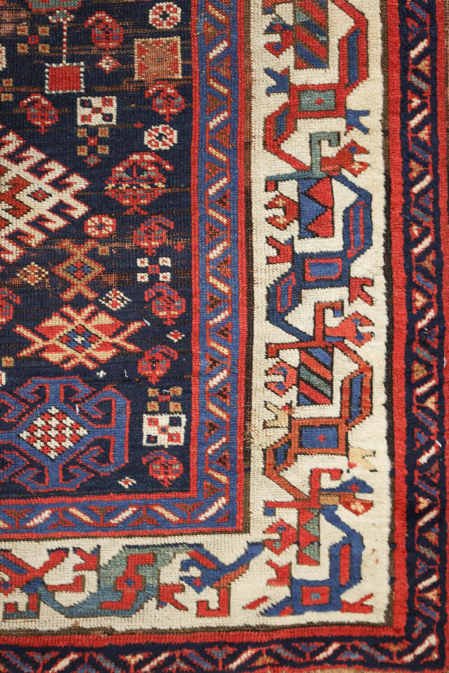 VintageHandwoven Tribal Rug, J75414