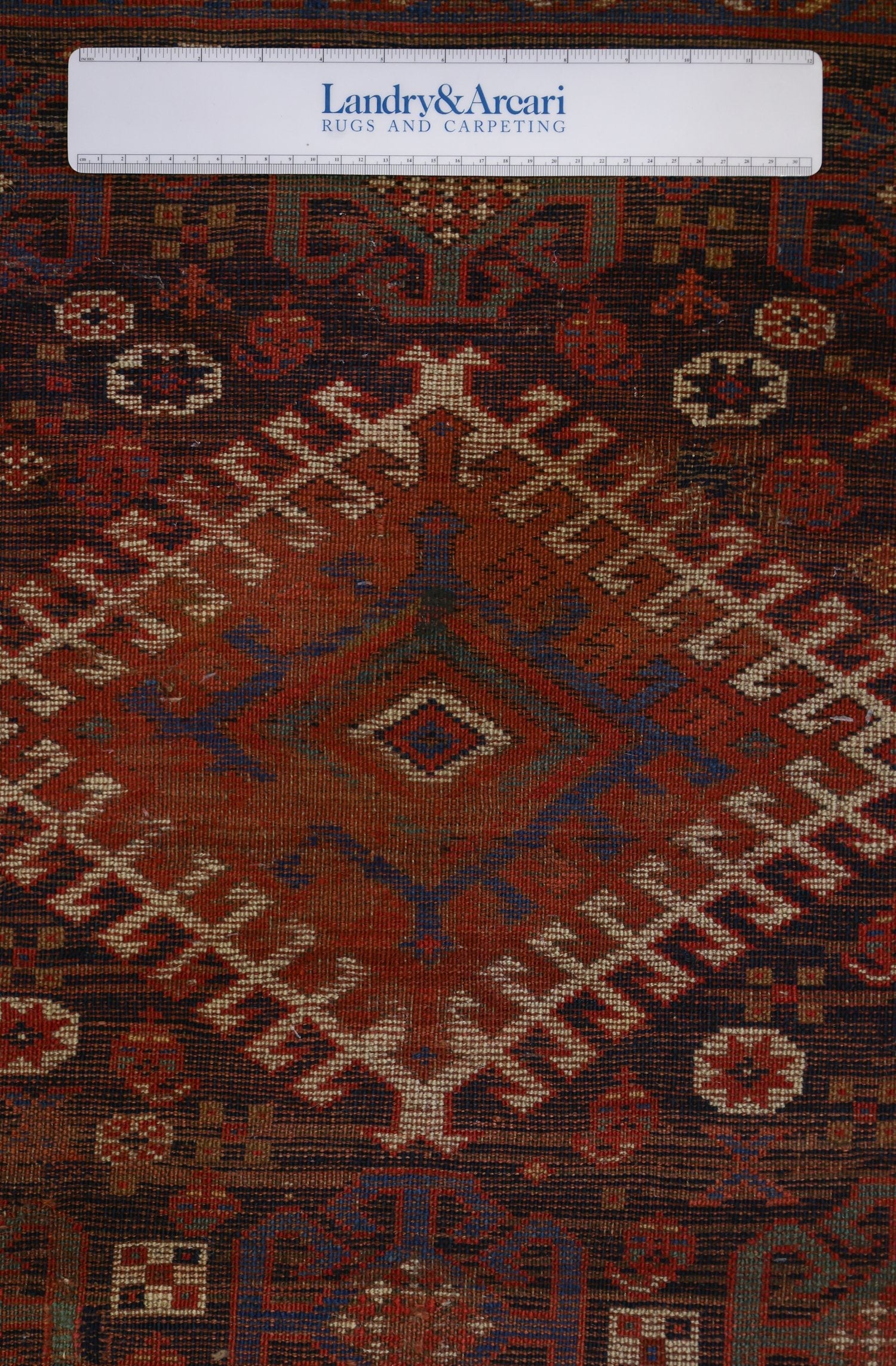 VintageHandwoven Tribal Rug, J75414