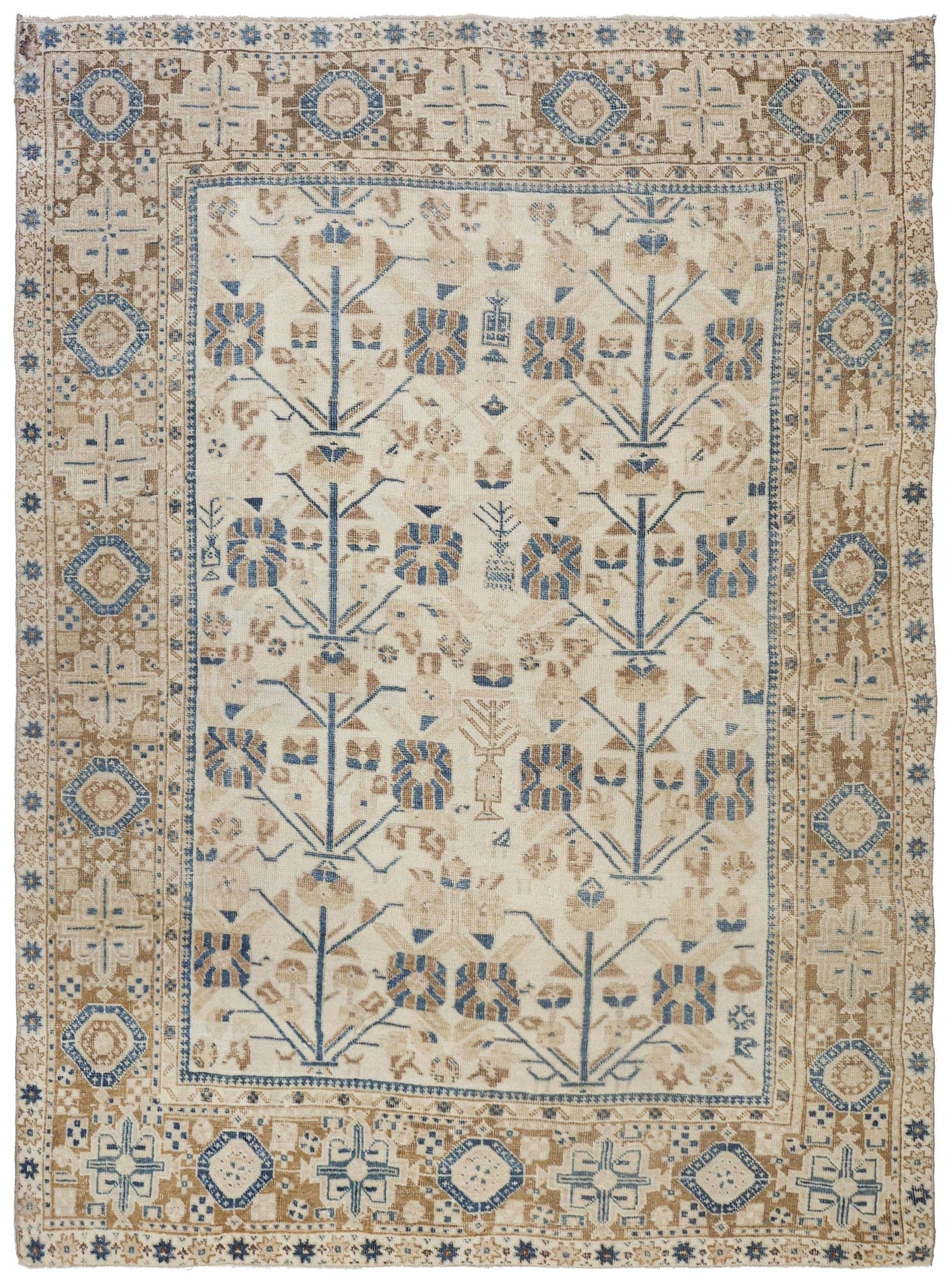 Vintage Afshar Handwoven Tribal Rug