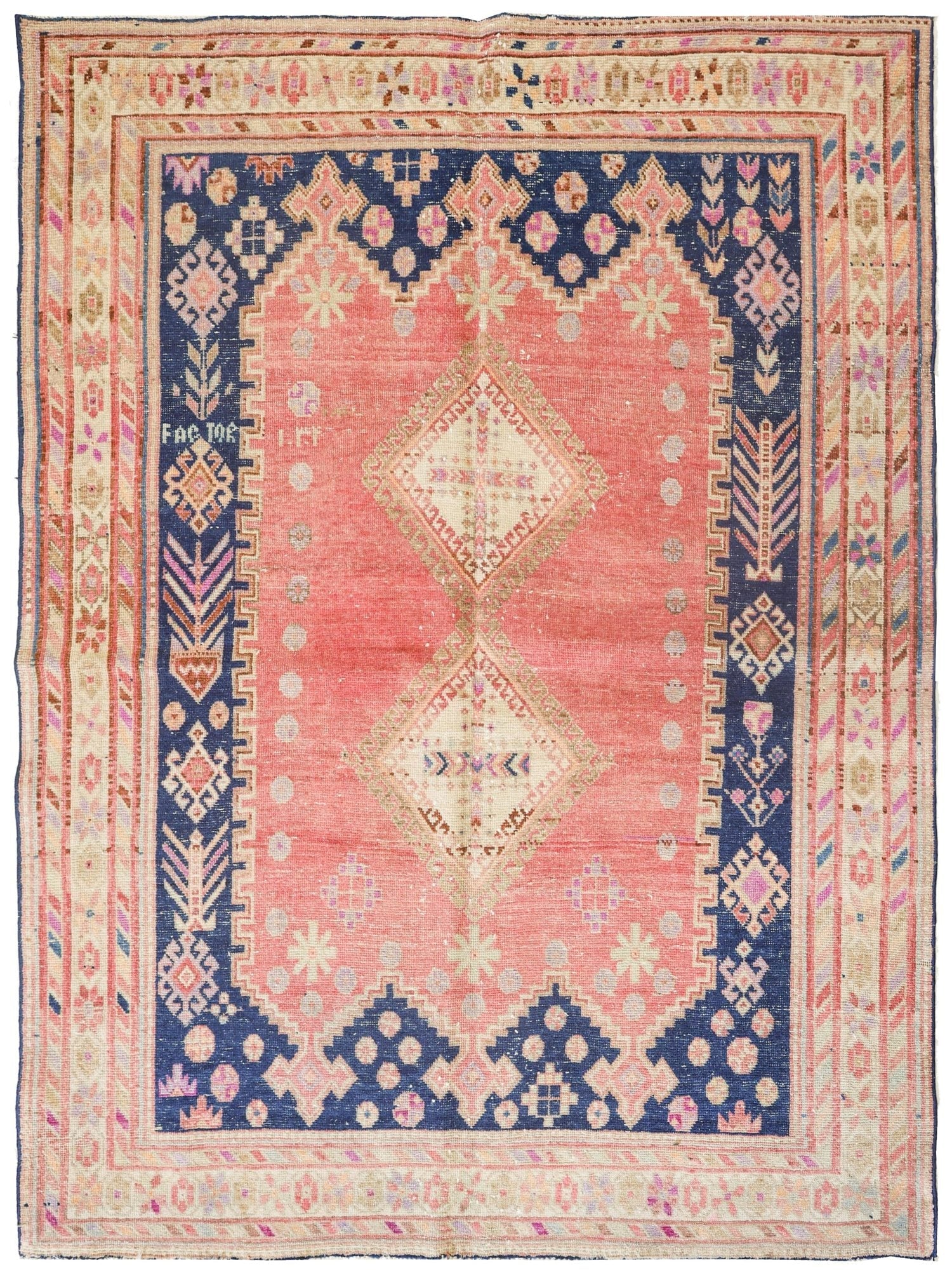 Vintage Afshar Handwoven Tribal Rug