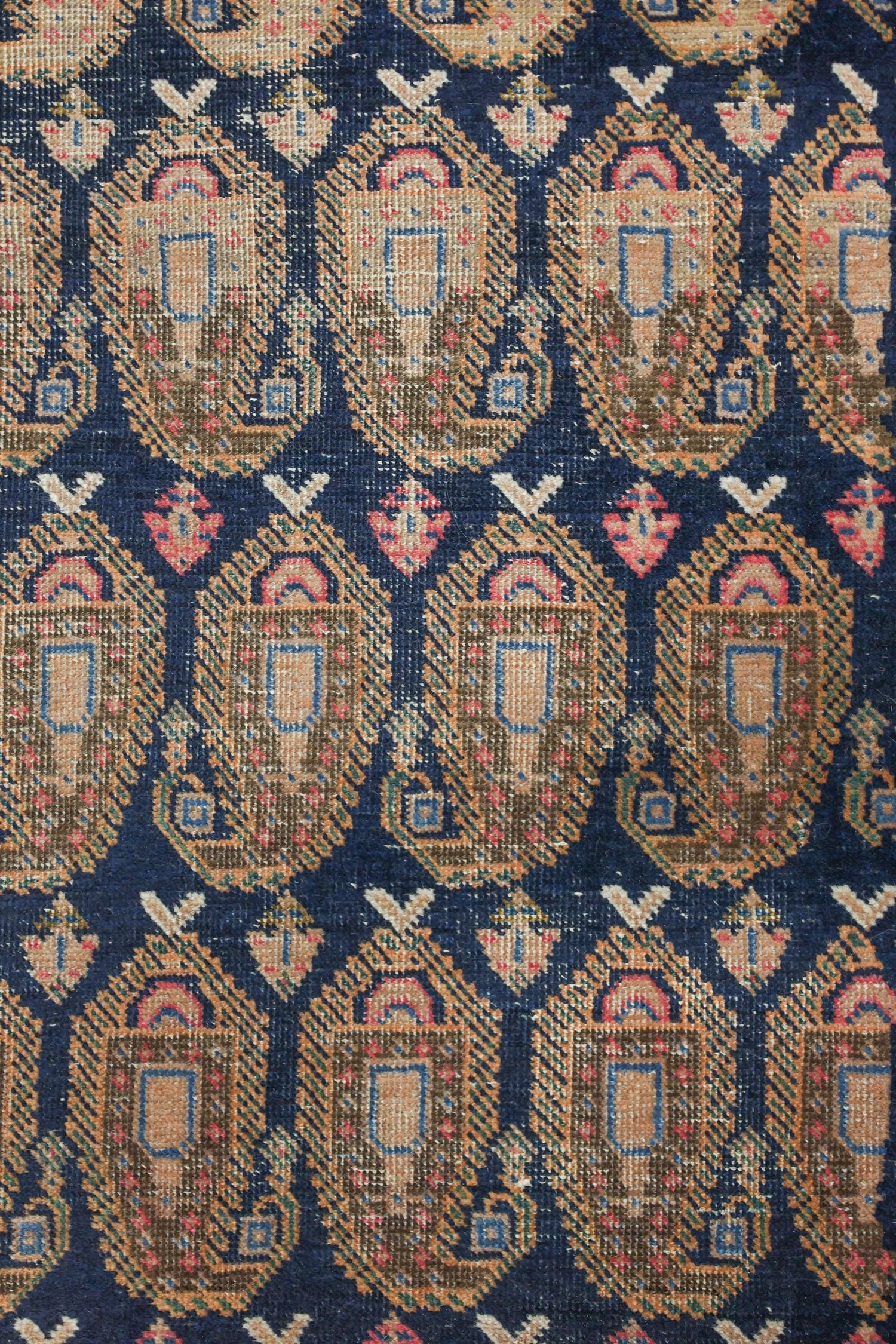 Antique Afshar Handwoven Tribal Rug, J76377