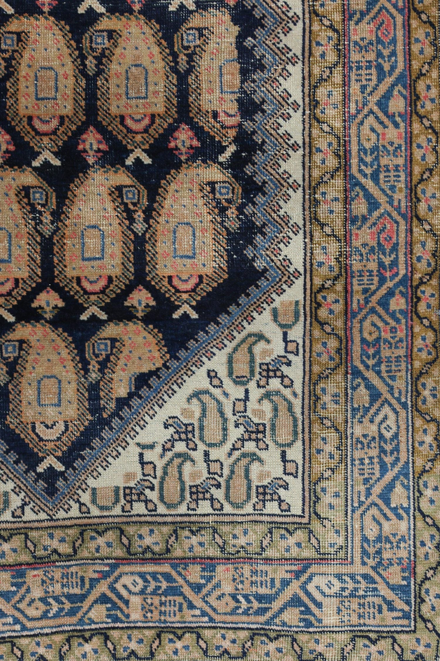 Antique Afshar Handwoven Tribal Rug, J76377