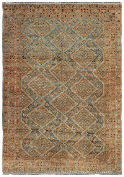 Vintage Afshar Handwoven Tribal Rug