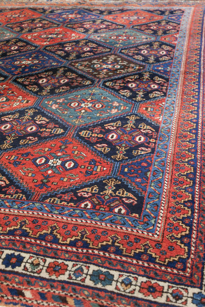 Antique Afshar Handwoven Tribal Rug, JF8719