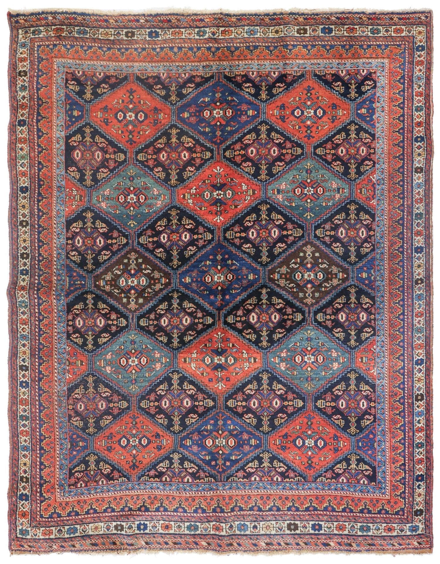 Antique Afshar Handwoven Tribal Rug