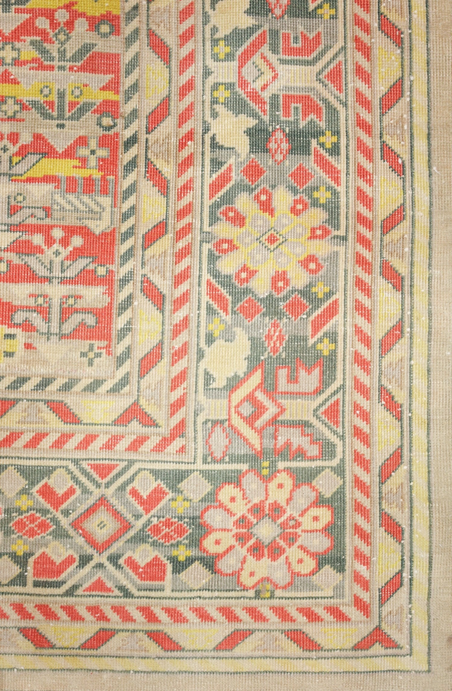 Vintage Agra Handwoven Tribal Rug, J75131