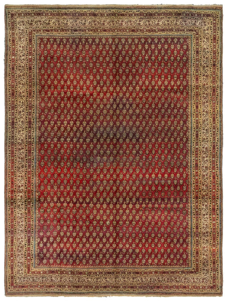 Antique Agra Handwoven Tribal Rug