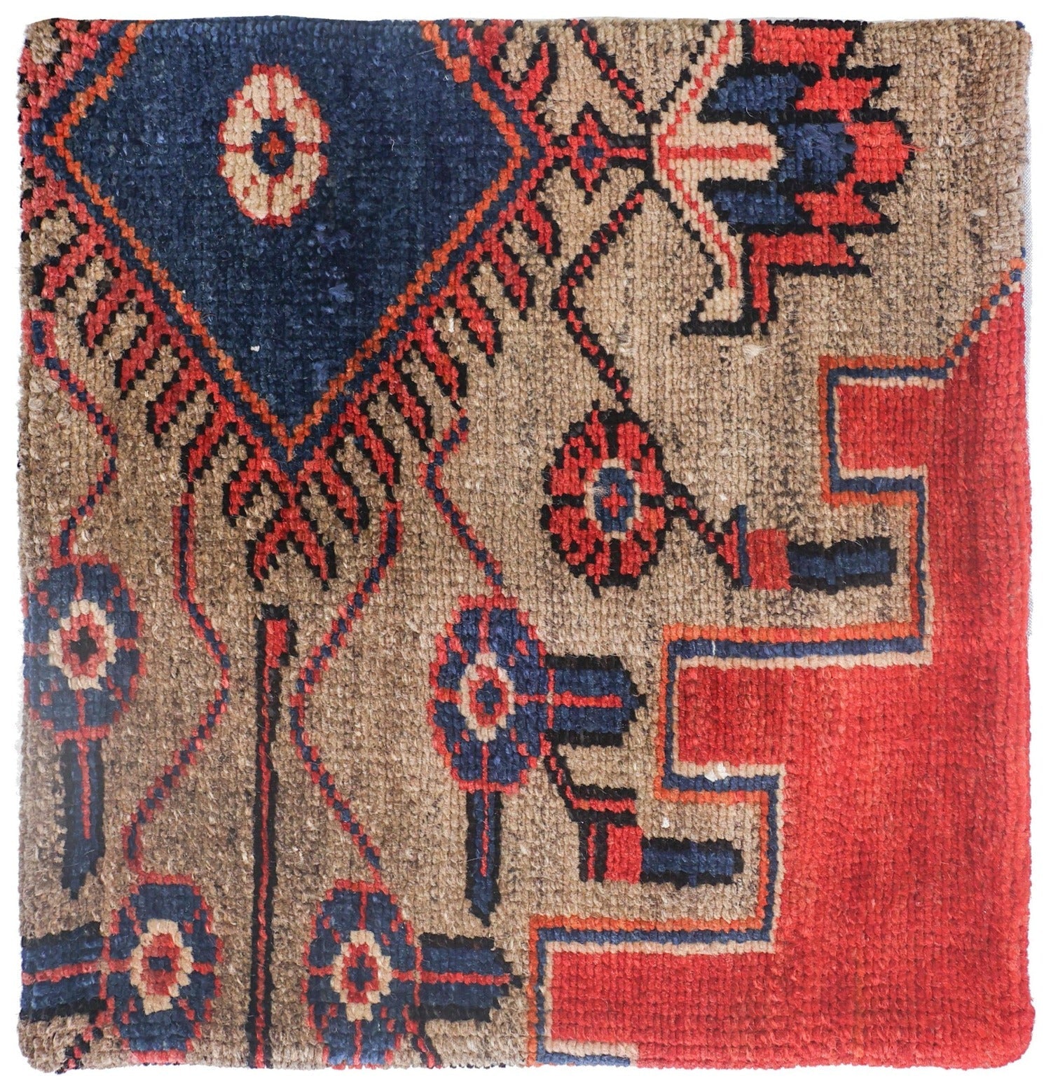 Vintage Anatolian Handwoven Tribal Rug