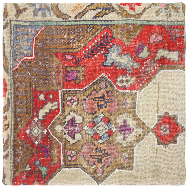 Vintage Anatolian Handwoven Tribal Rug