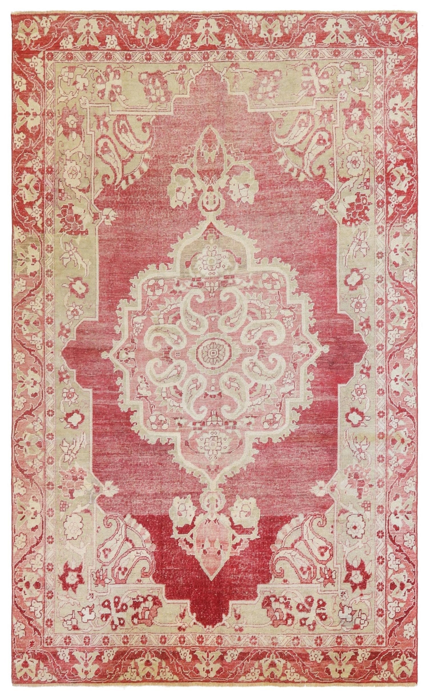 Vintage Anatolian Handwoven Tribal Rug