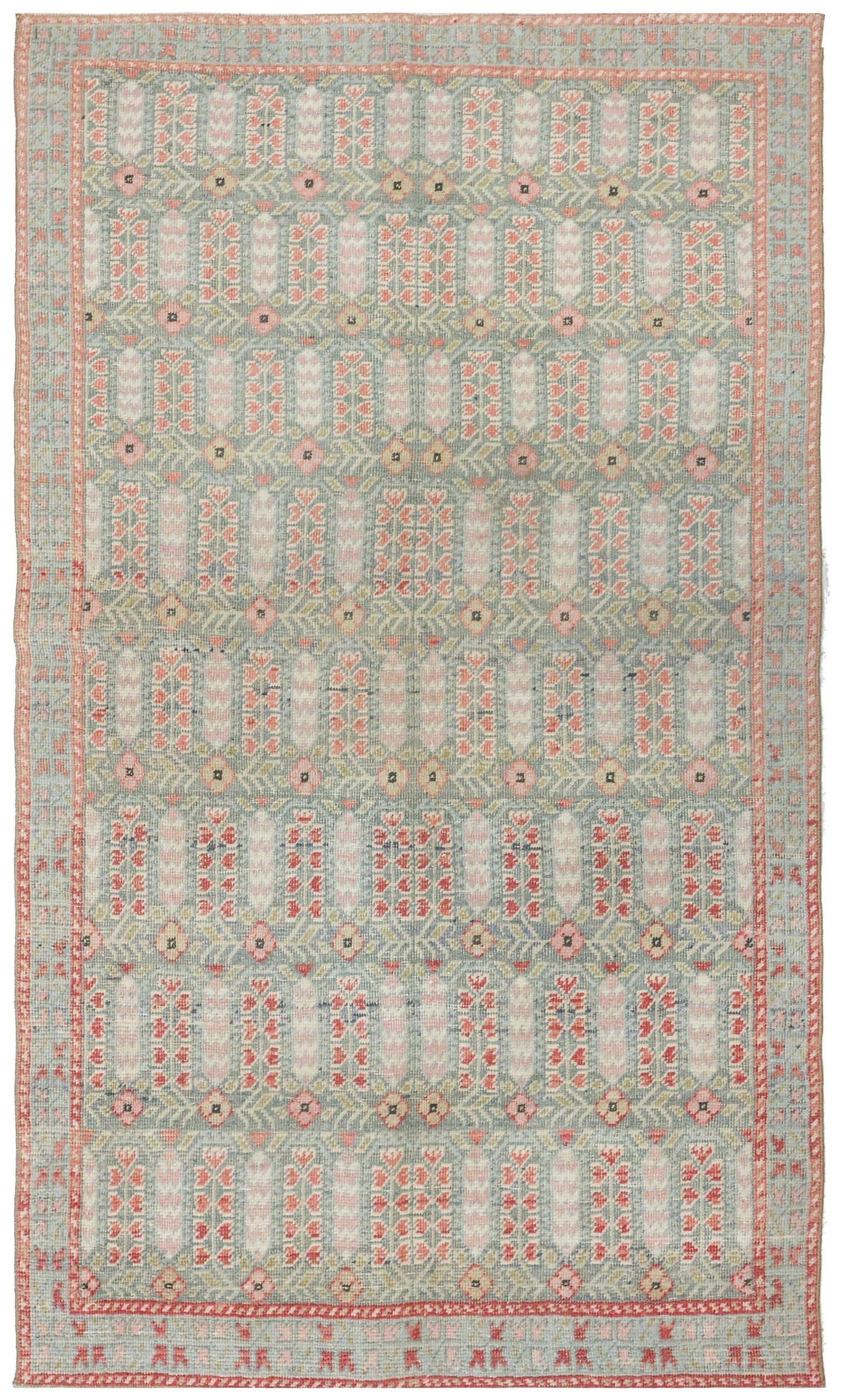 Vintage Anatolian Handwoven Tribal Rug