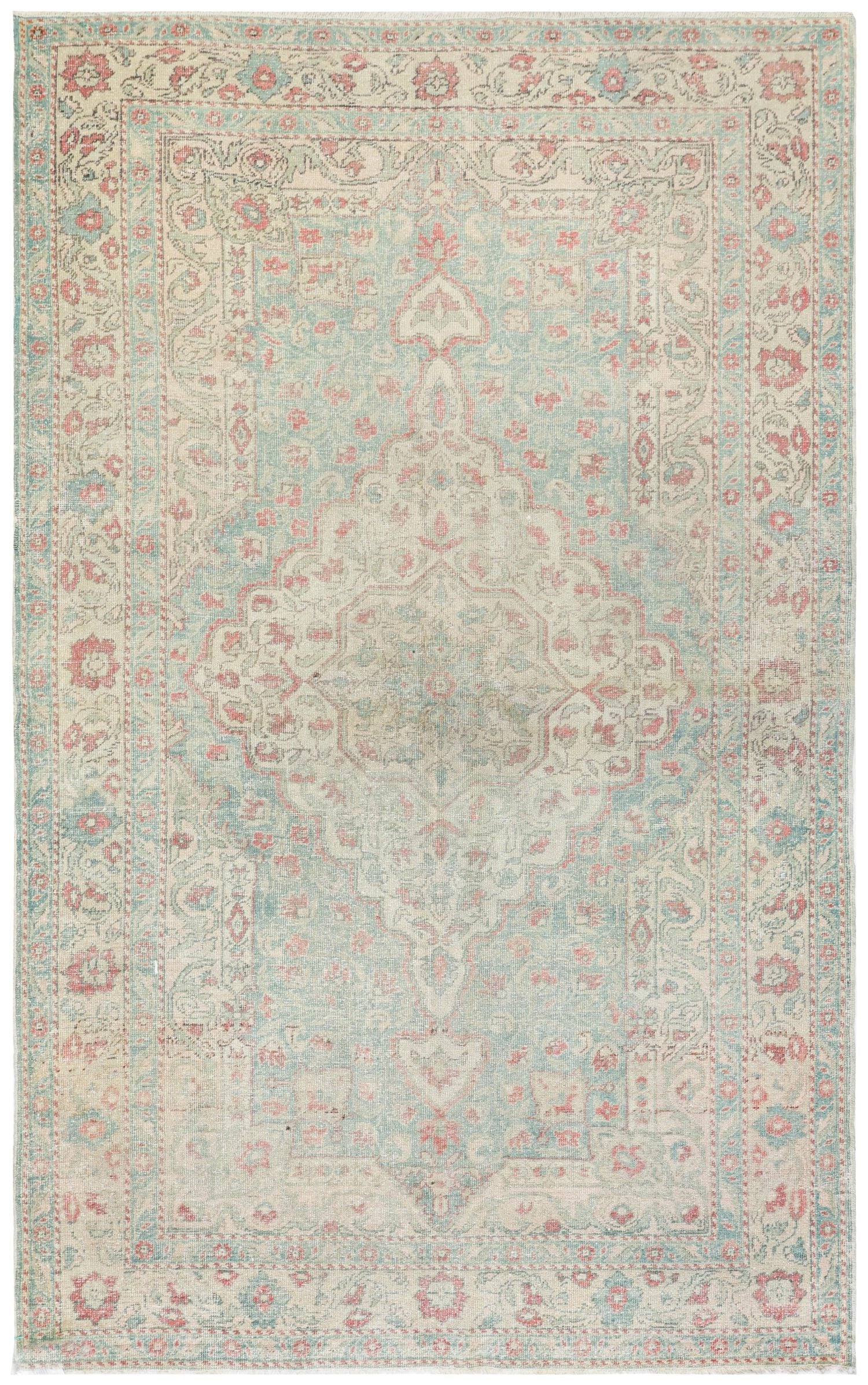 Vintage Anatolian Handwoven Tribal Rug