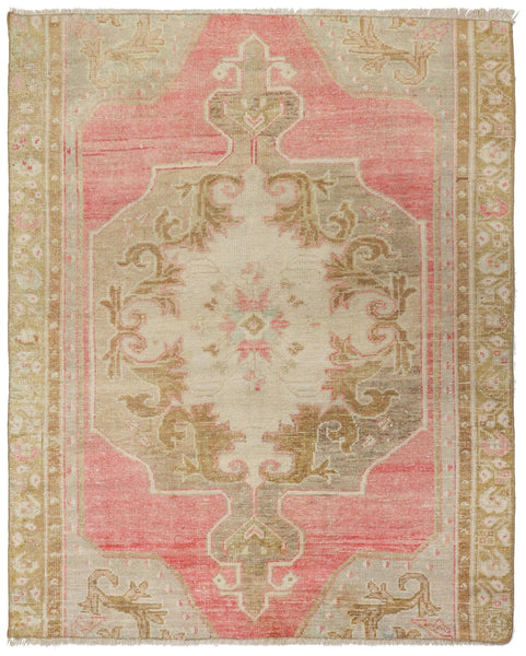 Vintage Anatolian Handwoven Tribal Rug