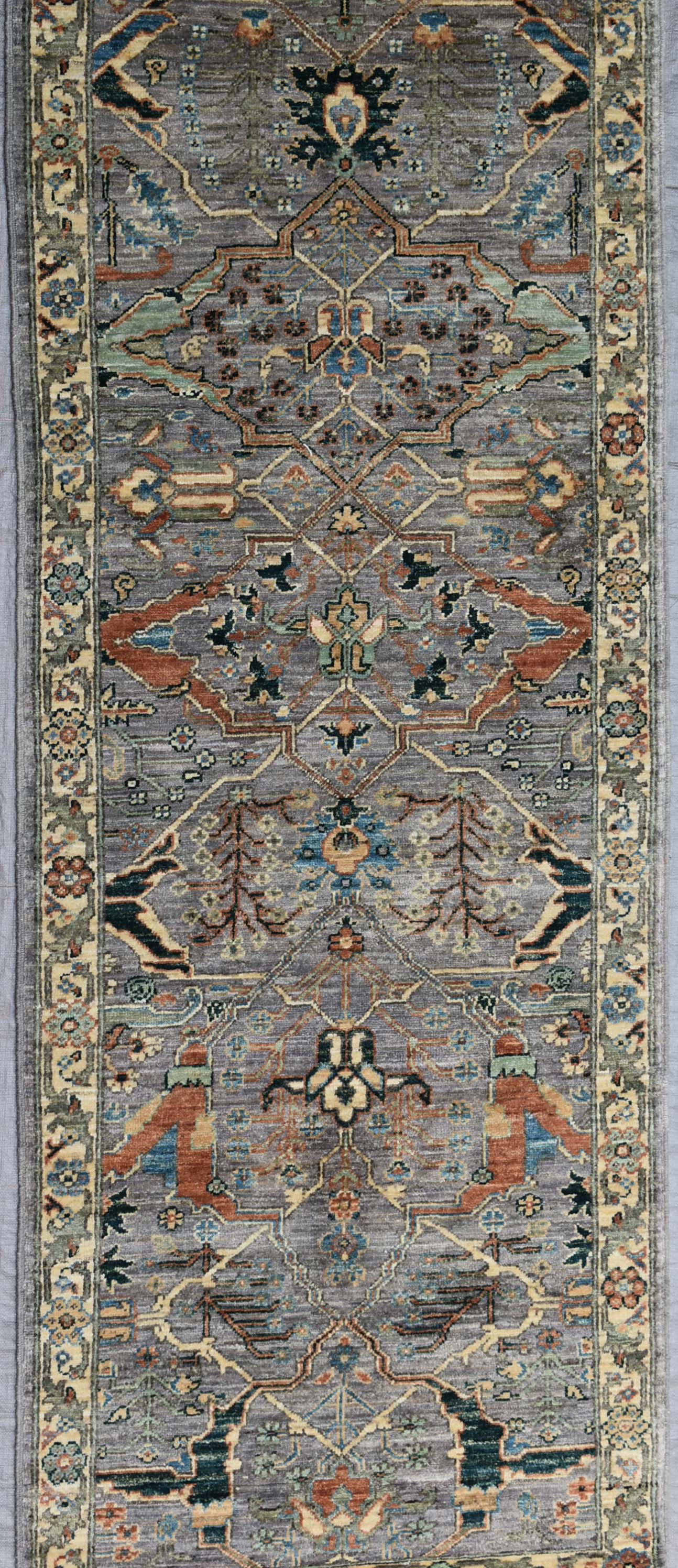 Arabesque Handwoven Tribal Rug, J73886