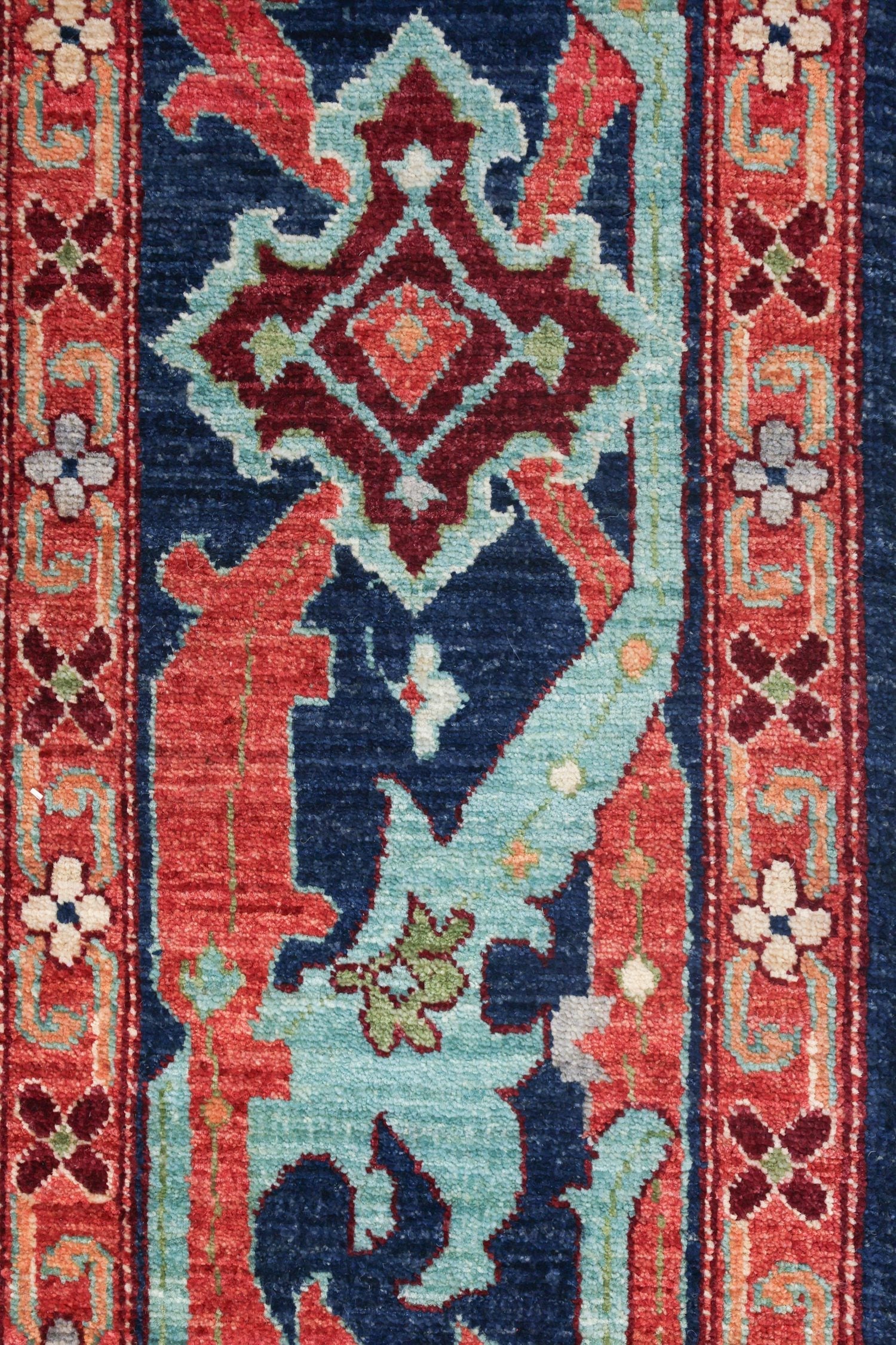 Arabesque Handwoven Tribal Rug, J74213